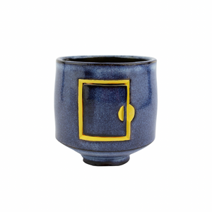 Randy Schutt Blue Stoneware Cup