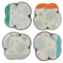 Load image into Gallery viewer, Stephanie Seguin Color Blocked Scalloped Dessert Plates
