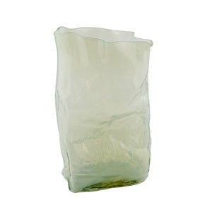 Dean Allison Frosted Glass Bag Vase