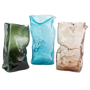 Dean Allison Transparent Glass Bag Vase