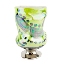 Load image into Gallery viewer, Nathan Bray Green/Blue/Silver Pedestal Cup
