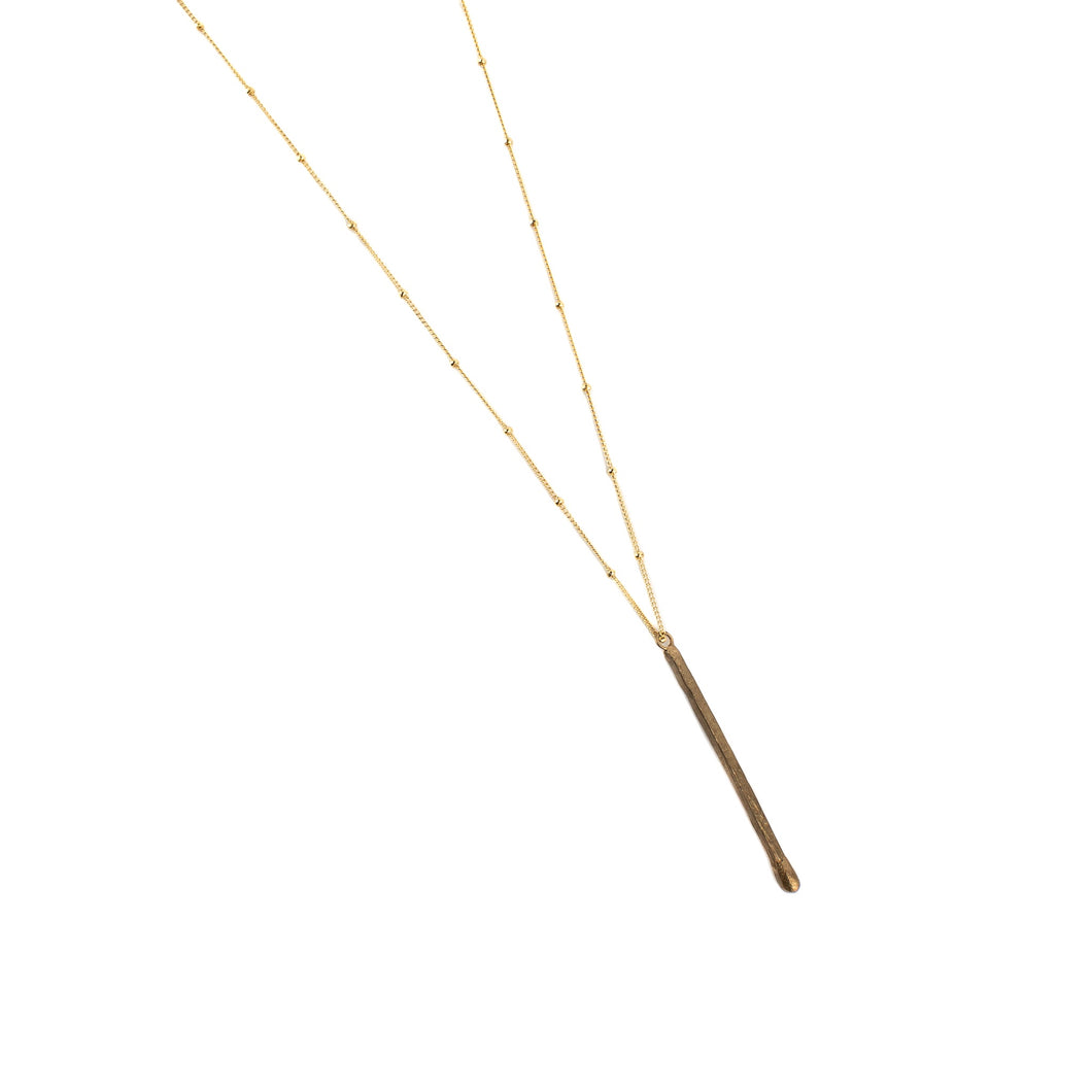 Catharine Luckett Bronze Matchstick Necklace
