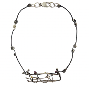 Lori Swartz Cage Necklace with Rubies