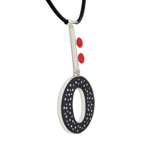 Tegan Wallace Hinged Round-Oval Pendant Necklace