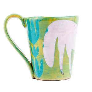 Priscilla Dahl Pink Fox/Green/Blue Mug