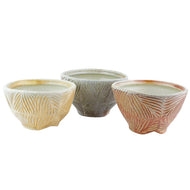 Joy Tanner Carved Stoneware Bowl