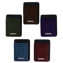 Load image into Gallery viewer, Dominic Giordano Two Tone Fabric Front Pocket Wallet
