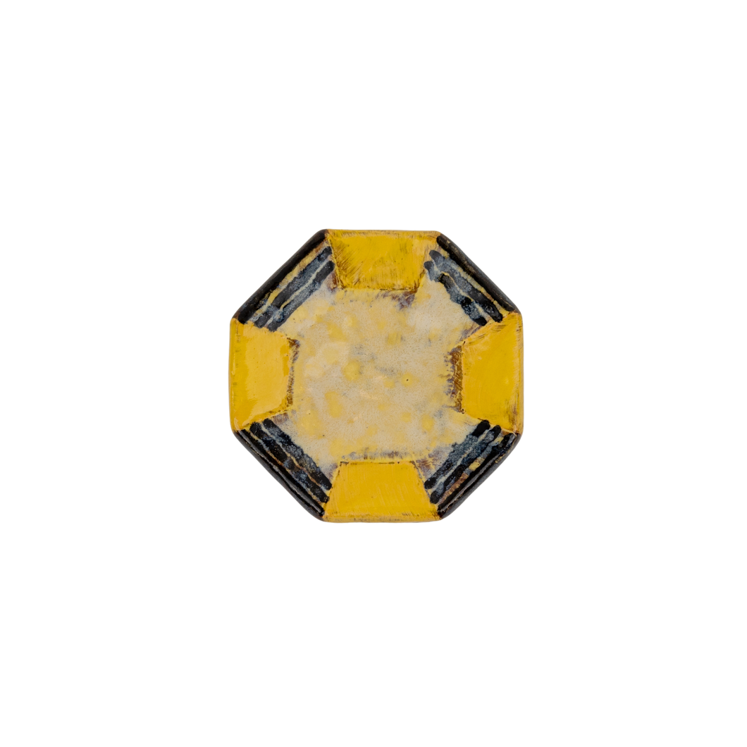 Holly Walker Octagonal Yellow Bowl