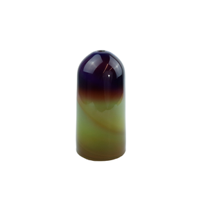 Christopher Hofmann Indigo/Chartreuse Chalcedony Glass Vase