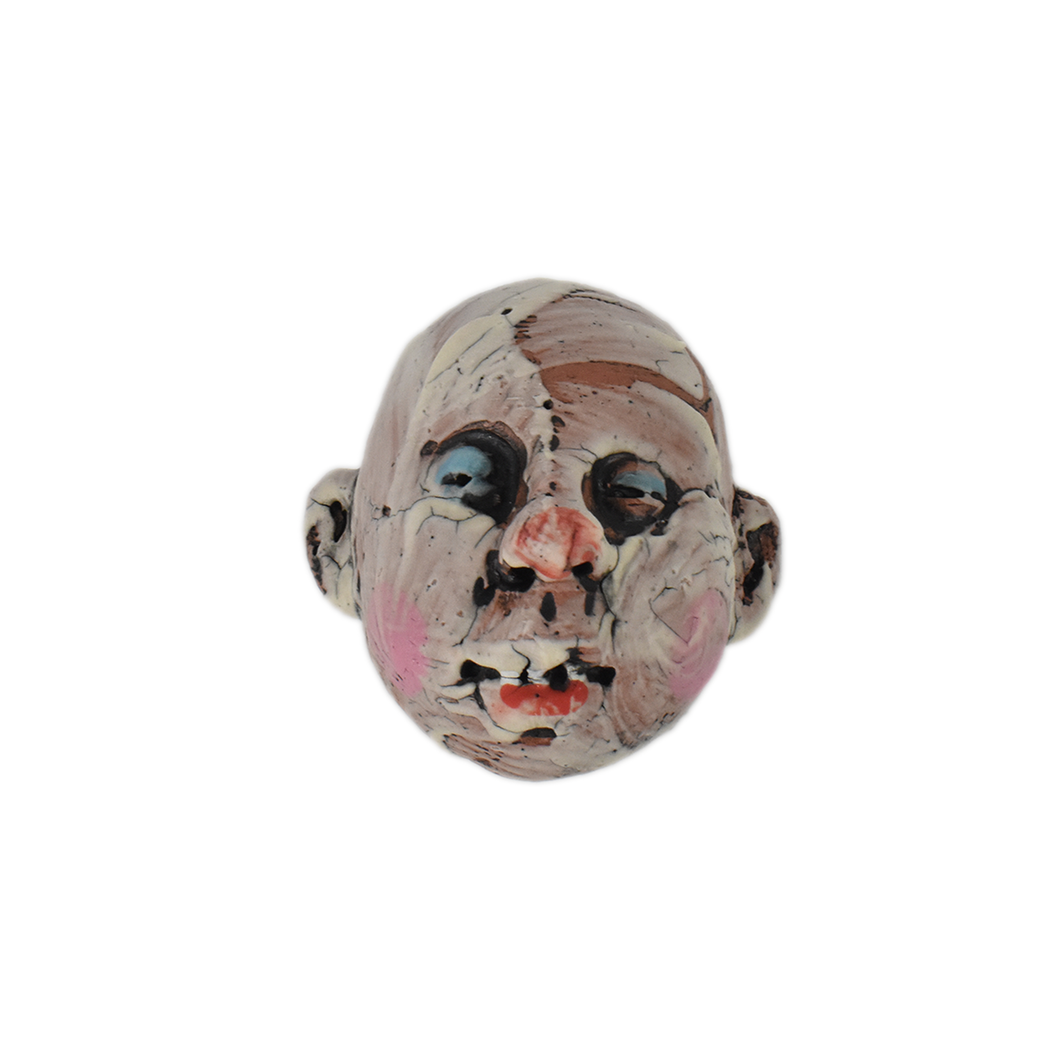 Tom Bartel Small Doll Head Wall Sculpture