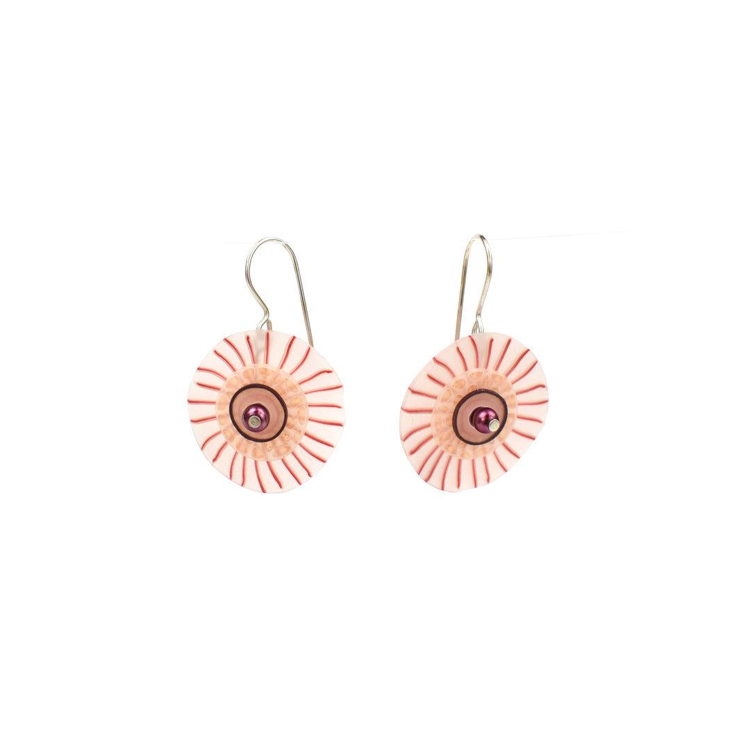 Laura Tabakman Pink and Copper Drop Earring