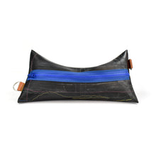 Load image into Gallery viewer, Racheljoy Rodas XL Blue Stitch Zipper Pouch
