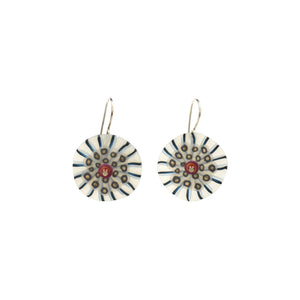 Laura Tabakman Blue with Copper Bead Drop Earring
