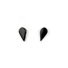 Load image into Gallery viewer, Gillian Preston Teardrop Glass Stud Earrings with Sterling Silver Posts
