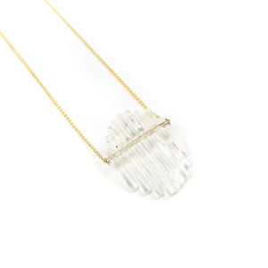 Gillian Preston Kinetic Mini Ellipse Necklace with a Gold Filled Chain