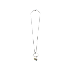 Jennifer Nunnelee Oval with Two Drops Necklace