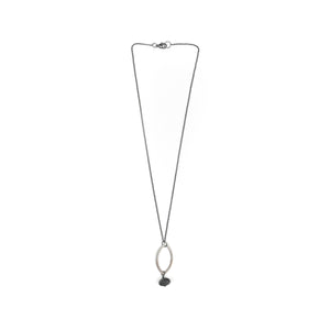 Jennifer Nunnelee Leaf & Stone Drop Necklace