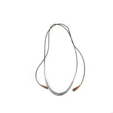 Load image into Gallery viewer, Nicolette Blahusch Pewter/Rust Bolo Wrap Necklace
