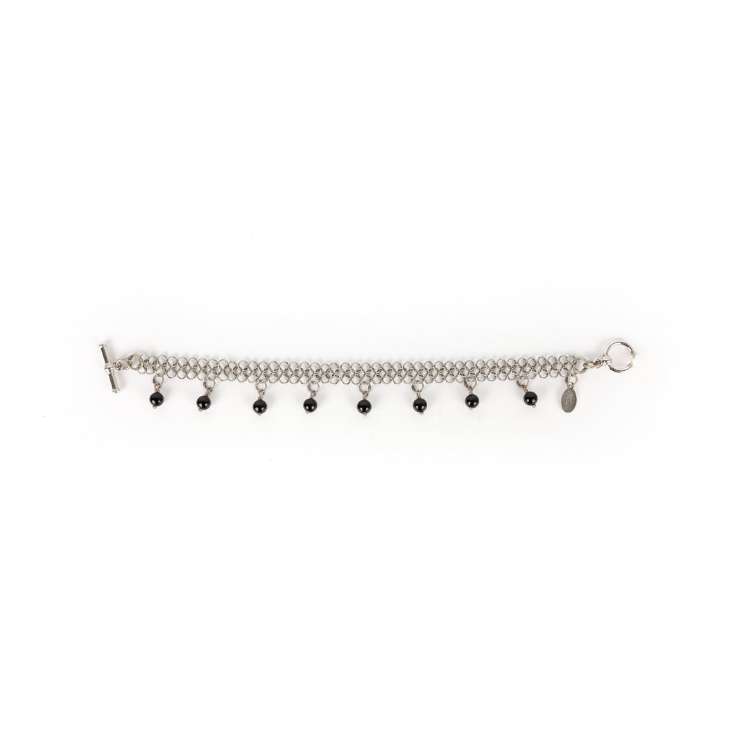 Elaine Unzicker Thin Onyx Bracelet
