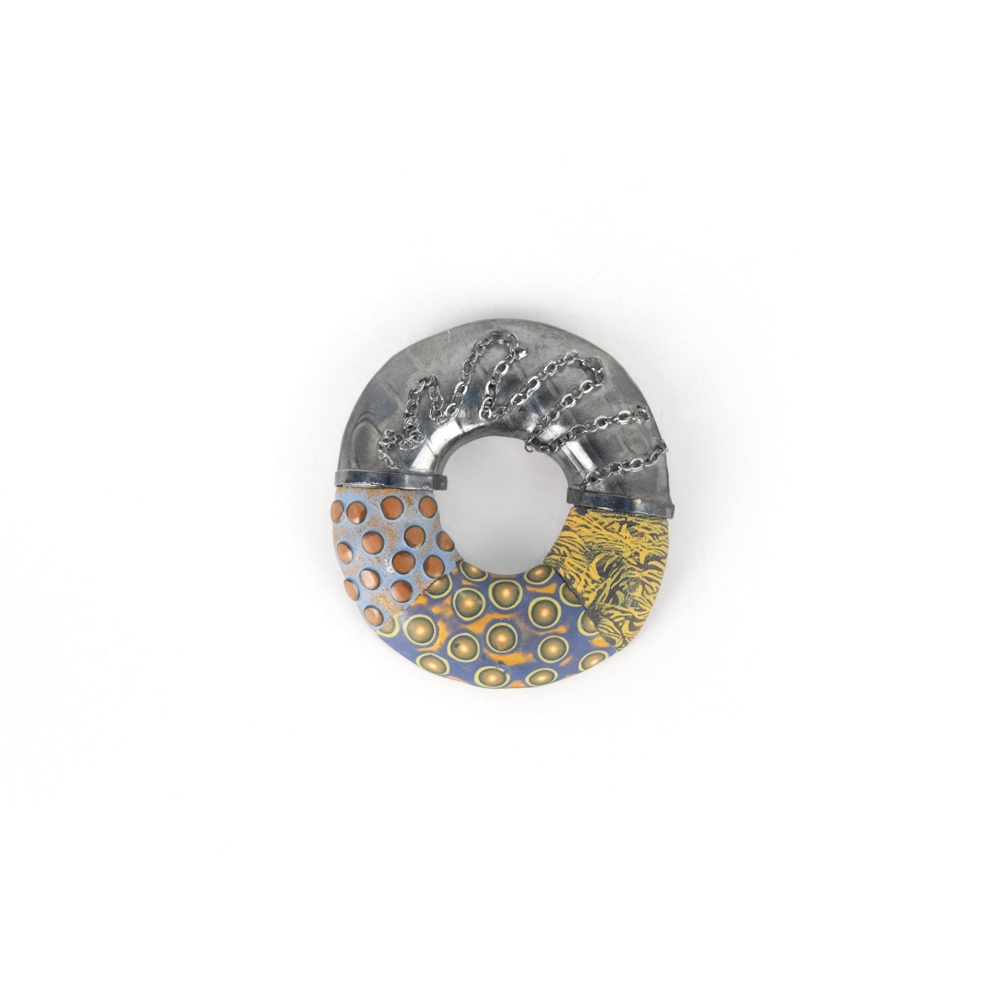 Polymer clay, sterling silver, gold, unique jewelry, organic