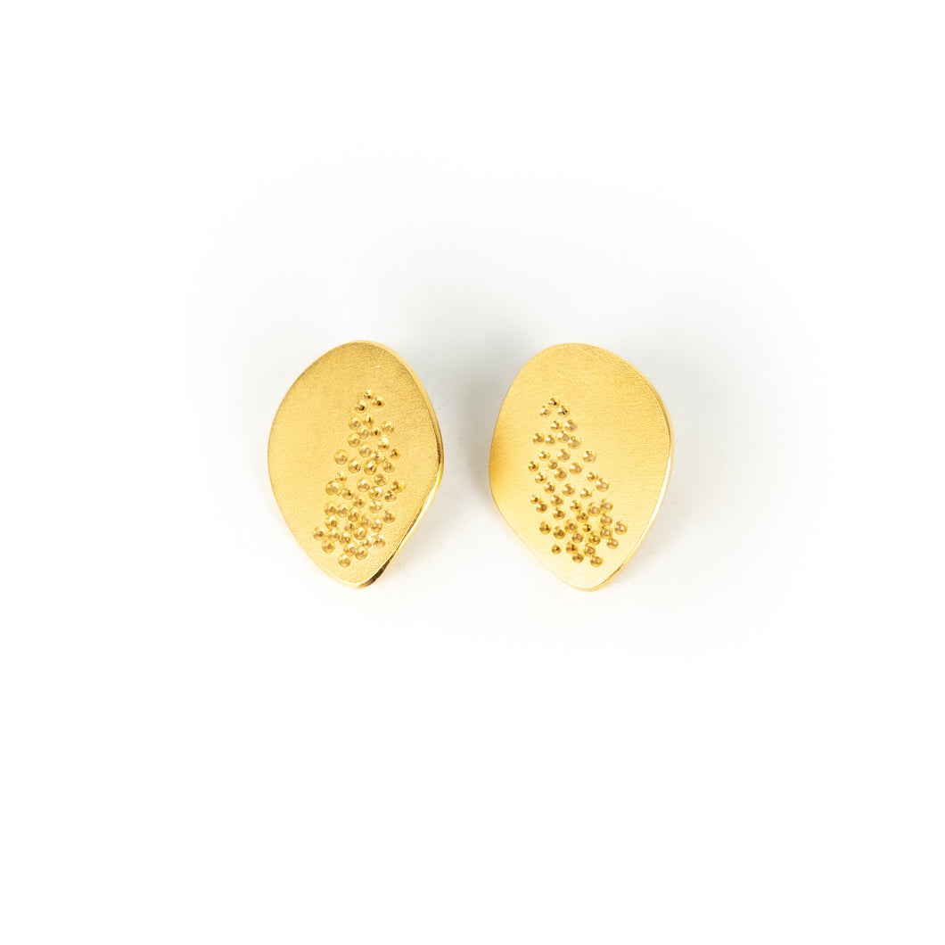Maia Leppo Gold Cactus Post Earrings