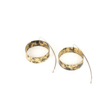 Load image into Gallery viewer, Biba Schutz Bronze with Tortoise Patina Circle Earrings
