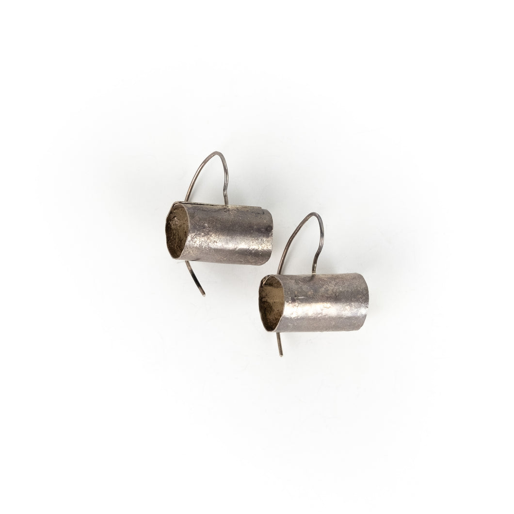 Biba Schutz Silver Tube Earrings