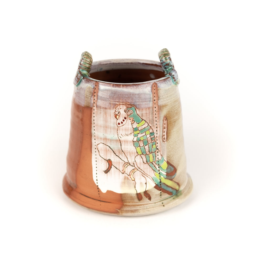Shanna Fliegel Parrot Vase